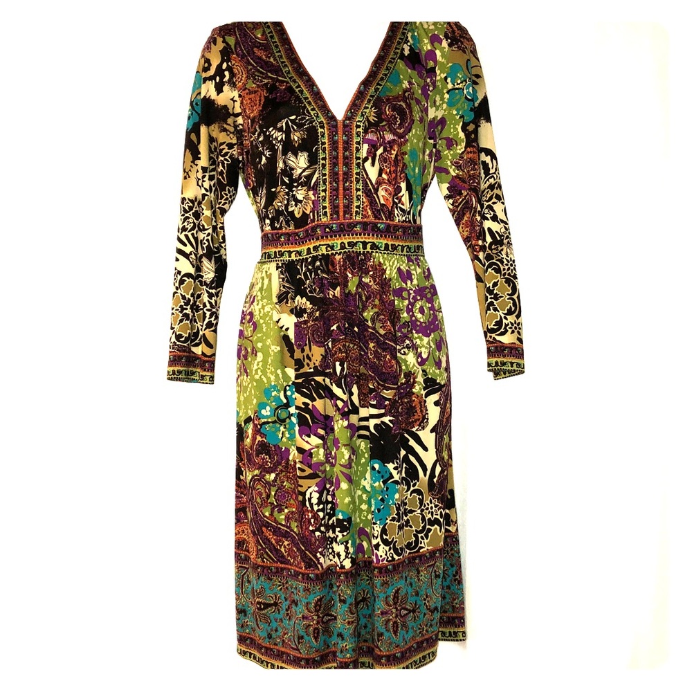 Beautiful Multi-color Print Dress